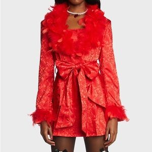 Dolls Kill | Spicy Crushes And Wishes Brocade Coat